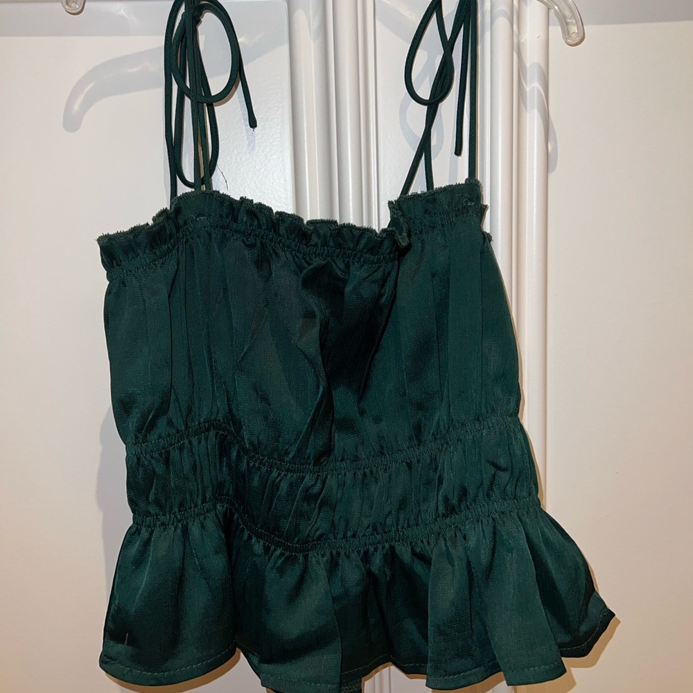 Irvetta Top Forest Green